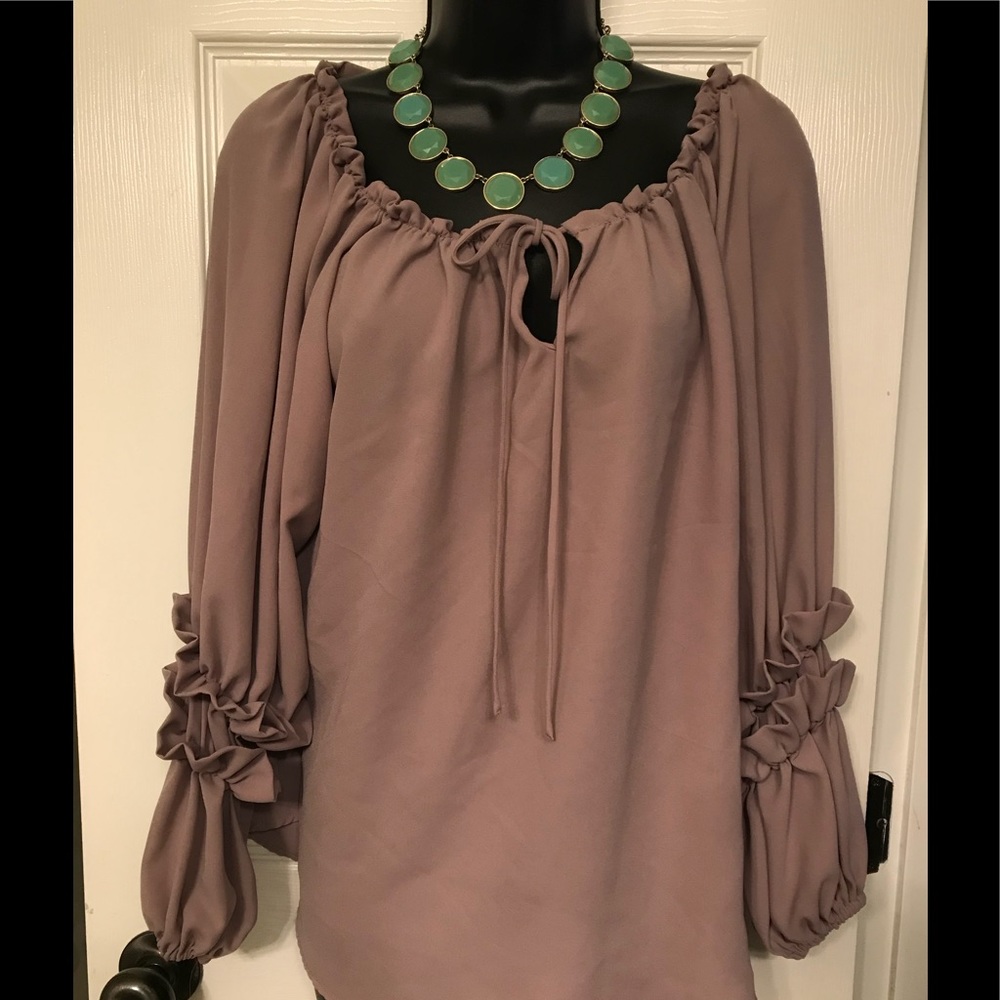 Taupe Blouse